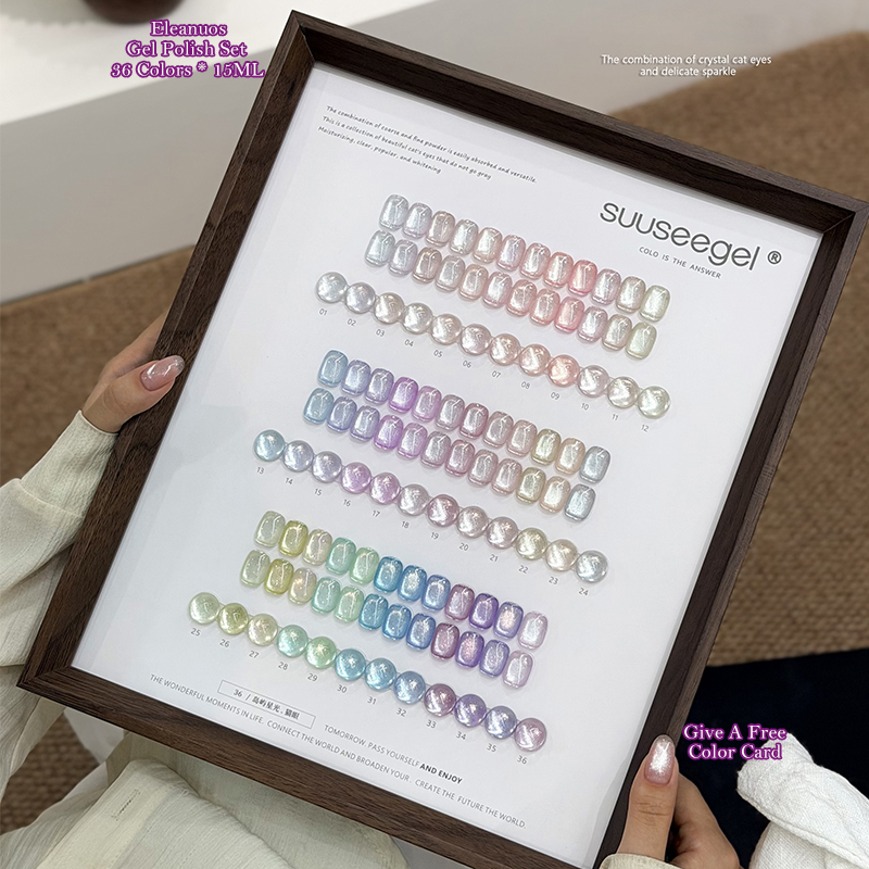 Resin Glitter Pack - Set di 36 Smalti Gel Effetto